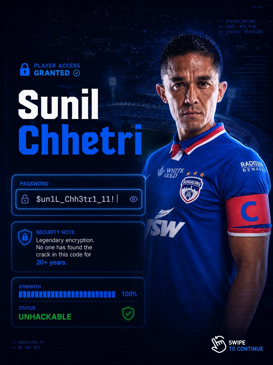 bengalurufc's tweet image. Coded in. 👨‍💻

#WeAreBFC #OFCBFC #Jotheyali
