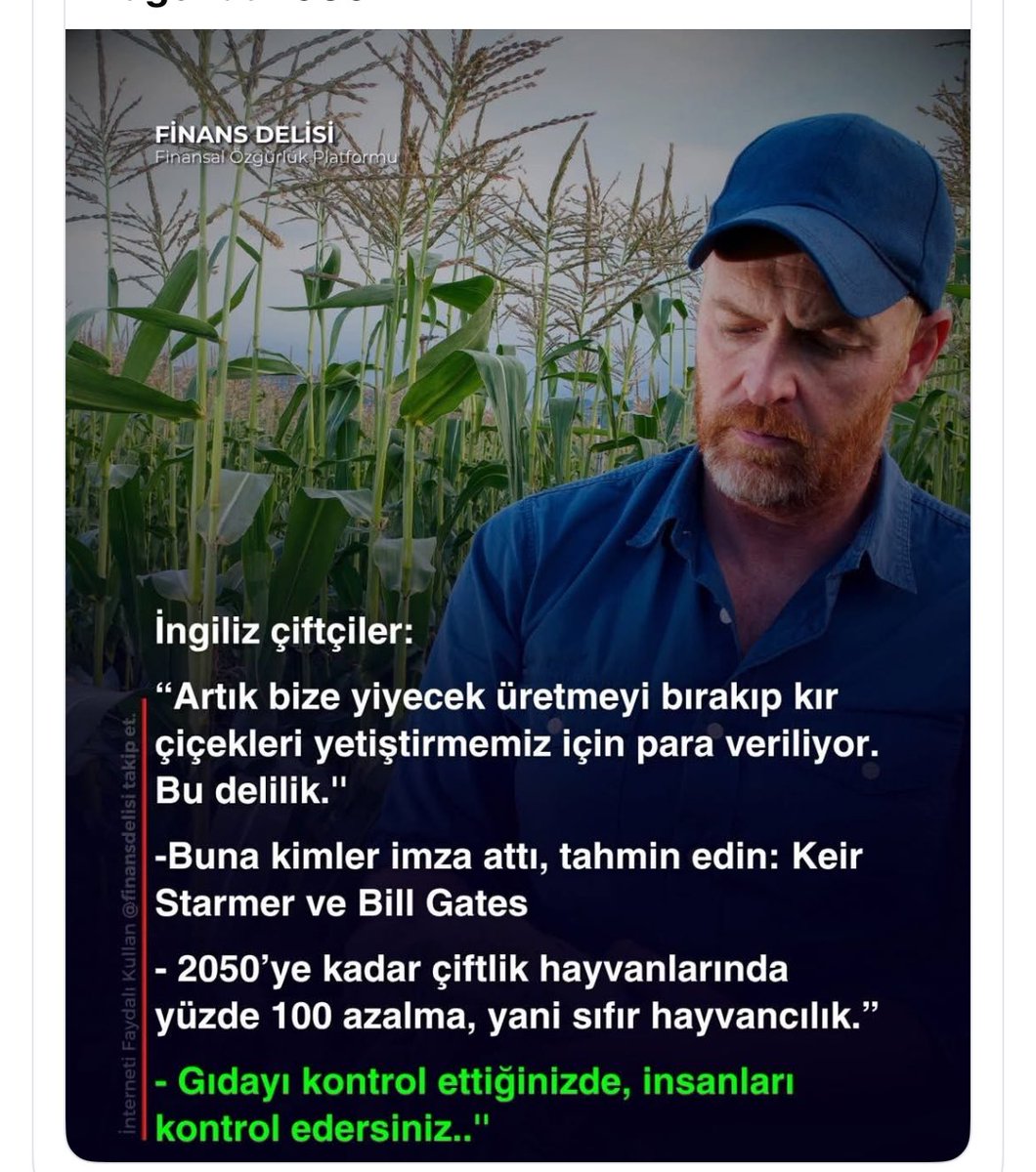 Recepsamuncu1's tweet image. 2030-2050 agendası tüm dünyada hızla yükleniyor‼️

#tarım

#hayvancılık #greatreset #agenda2030🌍

#agenda2050