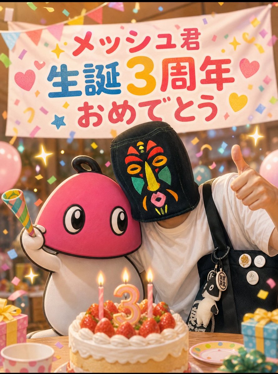 ベストサウナハット様✨ 5/3（日）メッシュ君3周年生誕祭