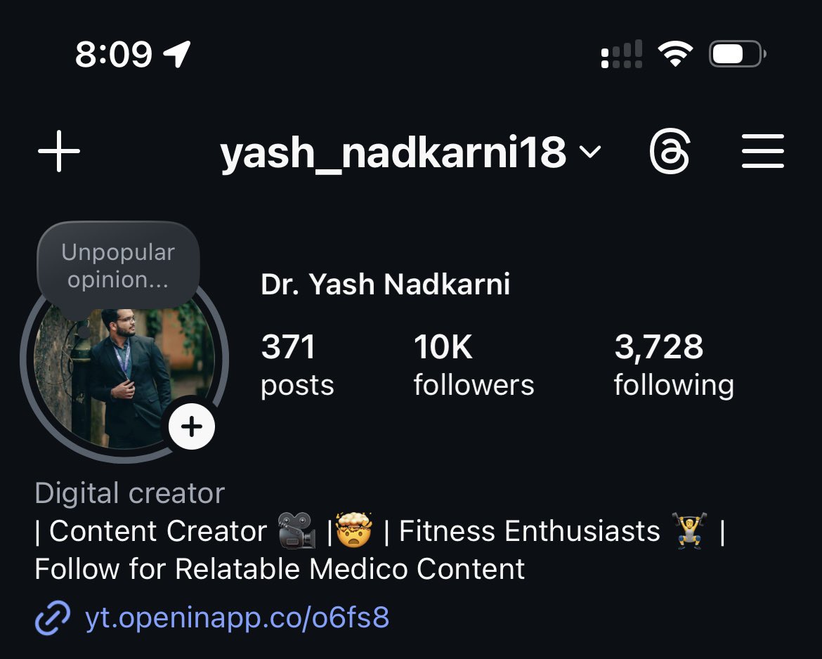 nadkarni_yash's tweet image. After years of showing up and posting consistently… finally hit 10K on Instagram.  

Crazy feeling.  

Grateful for everyone who supported me along the way ❤️
#MedTwitter #MBBS