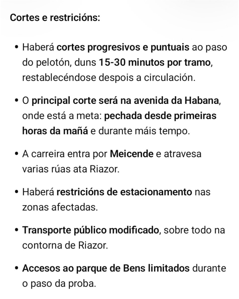 silcerino's tweet image. ⚠️ #Coruña | O próximo martes 5 de maio haberá alteracións no tráfico e nalgunhas liñas de bus urbano pola chegada da terceira etapa de #LaVuelta feminina 🚴‍♀️