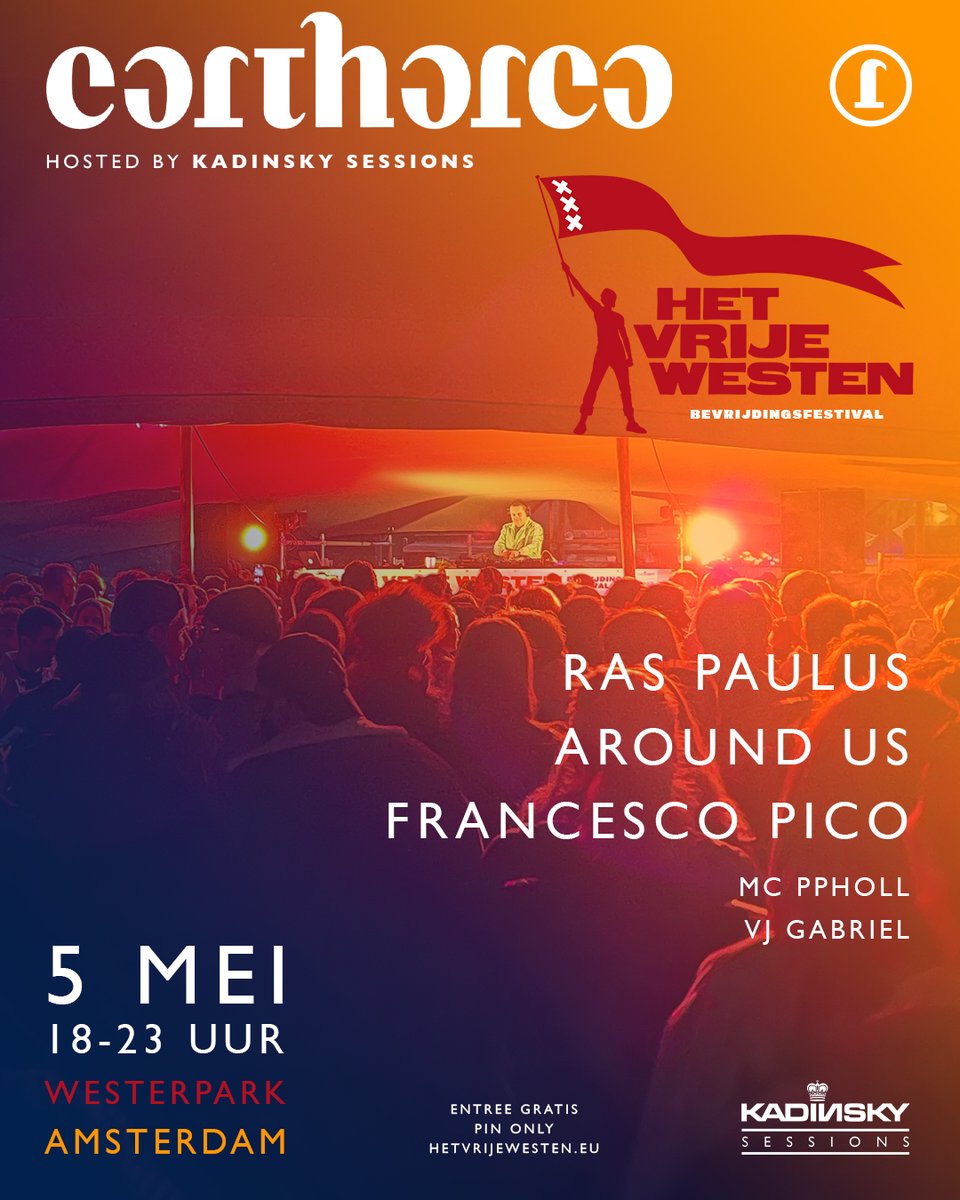 mcppholl's tweet image. Can we agree that we bring the sound and you bring the energy?
EARTH-AREA hosted by KADINSKY SESSIONS (Het Vrije Westen)
LINE-UP: Ras Paulus / Around Us / MC PPholl / VJ Gabriel.
INFO: ap.lc/FBMIA

#progressivehouse #festival #amsterdam #bevrijdingsdag