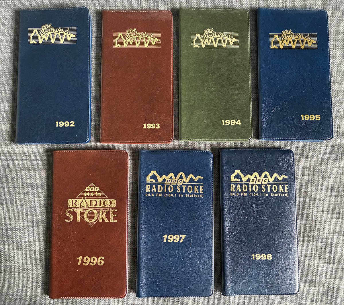 AnorakAttic's tweet photo. Sometimes we see #radiomerch for sale that we're just drawn to for no apparent reason.
No particularly strong connection to the station or anything - we just like the look of the items.
Here's one such example - this collection of near-perfect 1990s diaries from @BBCRadioStoke ! https://t.co/ELvaGVXCaG