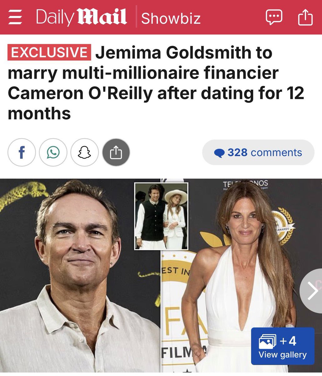 miankhuramwatto's tweet image. • Jemima Goldsmith to wed multi-millionaire after dating for 12 months
 dailymail.com/tvshowbiz/arti… 

via @DailyMailCeleb
#Jemima #Goldsmith #British #socialite #ex_wife #former #Pakistan #PM #ImranKhan #marry_again #Jemima #Goldsmith #Irish #billionaire #investor #financier