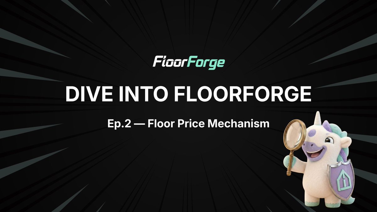 DIVE INTO FLOORFORGE
Ep.2 — Floor Price Mechanism

In most markets, price is fragile — it moves freely with fear, hype, and liquidity swings.

FloorForge changes that.

Every asset is built with a protocol-enforced floor price — a minimum value that is not just claimed, but