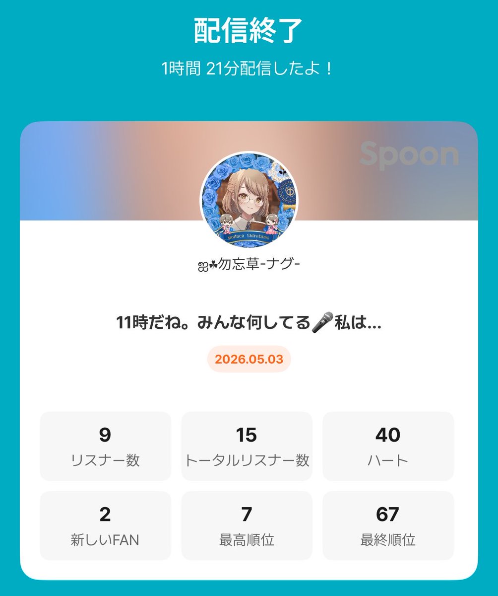 勿忘草-ナグ- tweet media