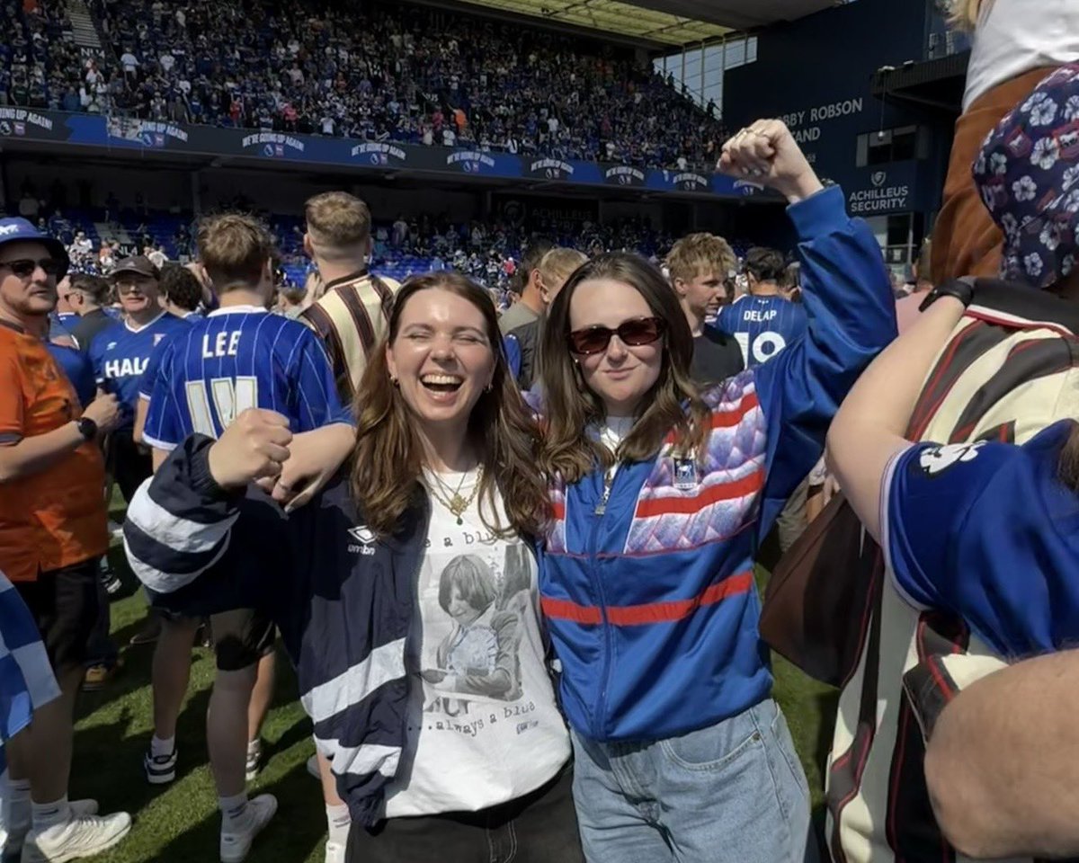 livitfc's tweet photo. promoted to fiancée friday, promoted to the prem saturday! #itfc https://t.co/UFdf7JZ8qu