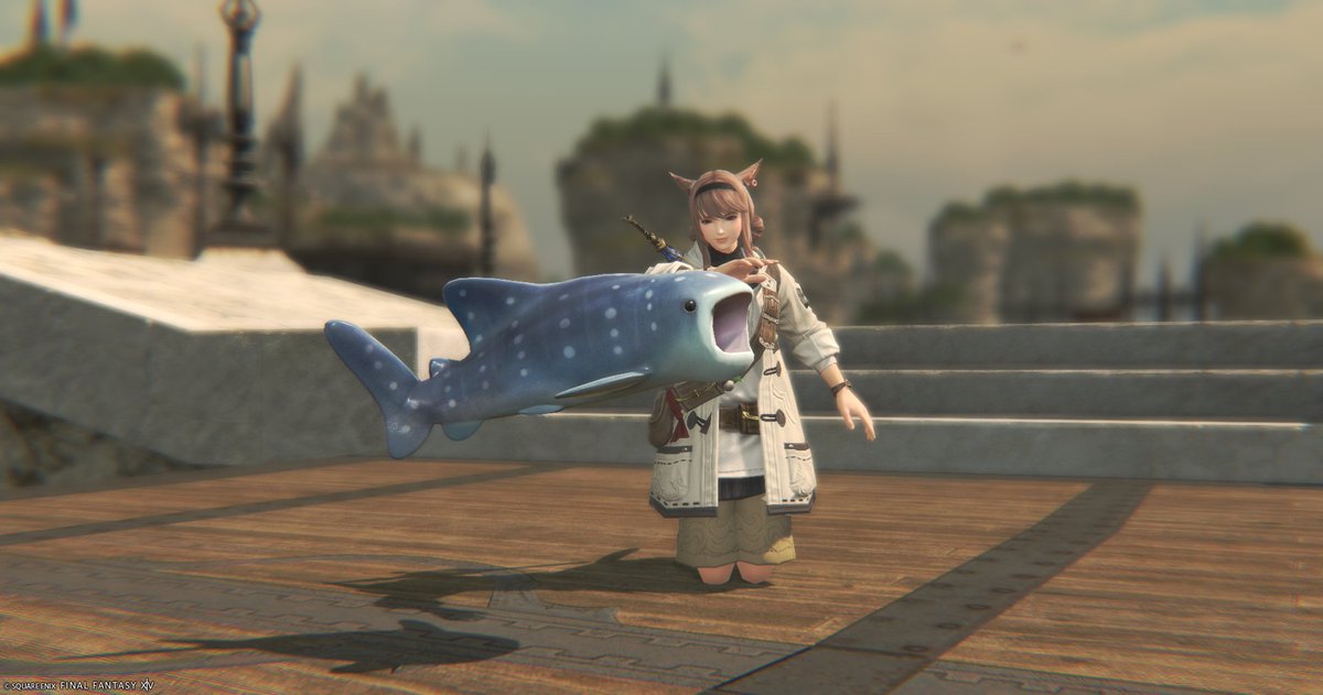stella_severide's tweet photo. ジンベェも釣ってきた！
かわいい♡
#FF14 #FF14SS #miqote #FFXIV https://t.co/AgxCf4yMIb