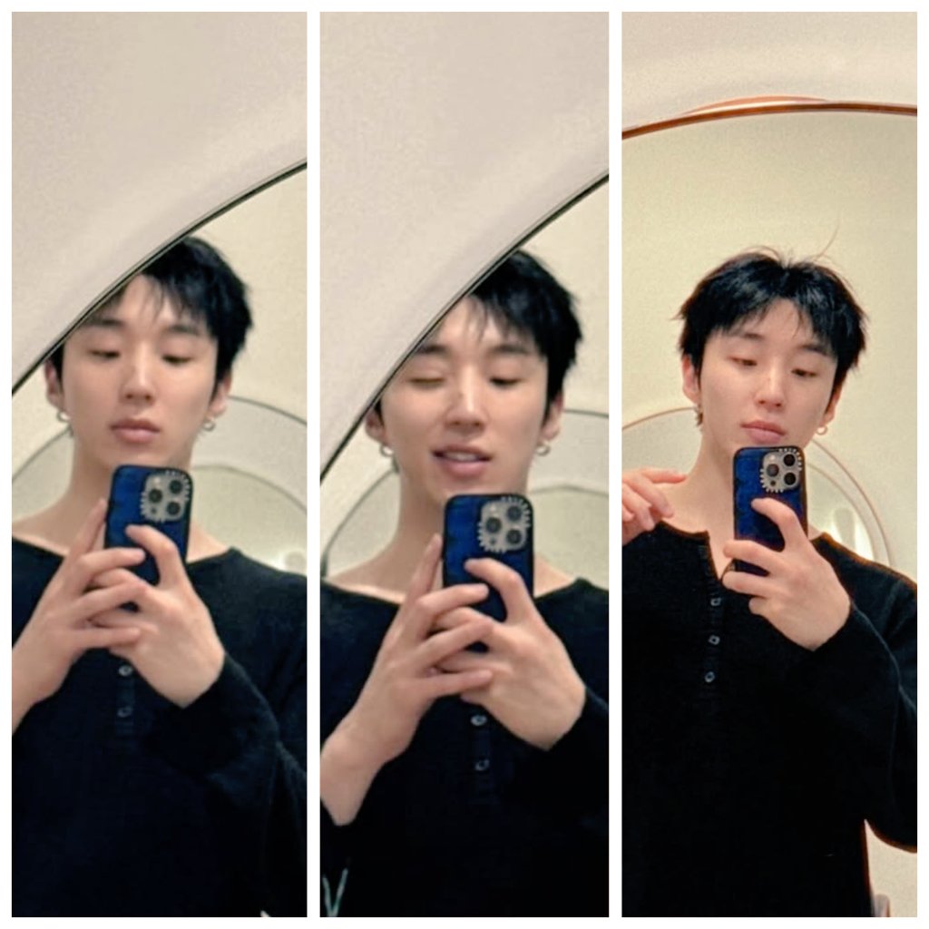 왜케 말랐어? 
출퇴근 힘든가?
근데 스타일 넘 좋은뎅
그냥 콘서트해도 멋있을꺼같은데
예쁜종업이 보니 기운이나네
자주오는 소식이 넘 반가워 
💙🖤