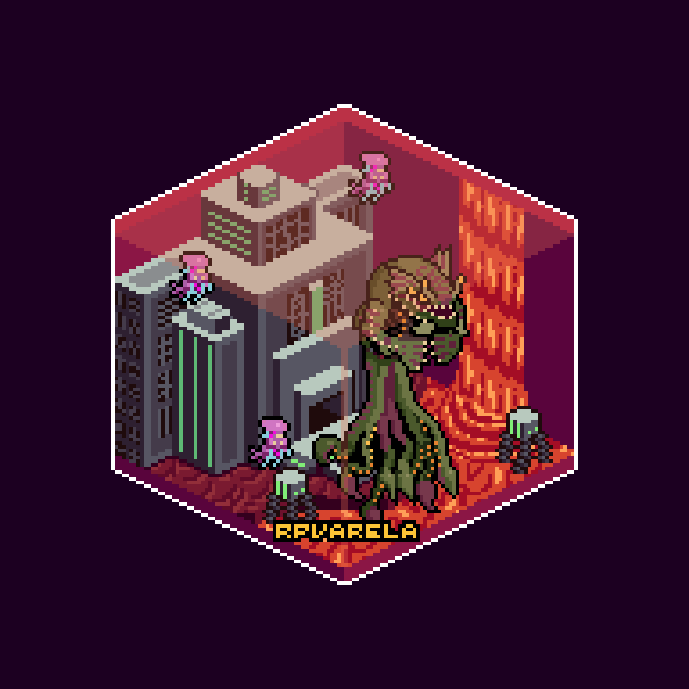 rp_varela's tweet image. A cube of containment.
#pixelart
#subnautica