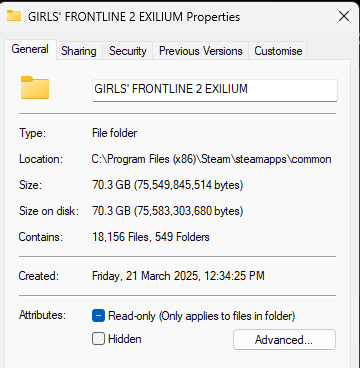 PW_XIV's tweet photo. @Springfield9384 Not looking too hot on PC either &amp; this is with all of the completed stuff that I could uninstall gone. https://t.co/n6CwHkl5lD