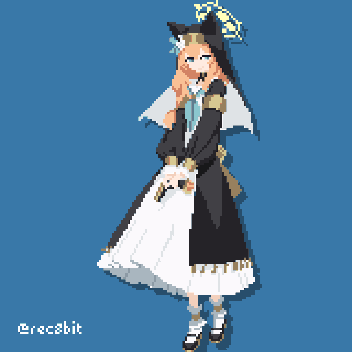 rec8bit's tweet image. 🐈伊落マリー / Iochi Mari

#BlueArchive
#pixelart