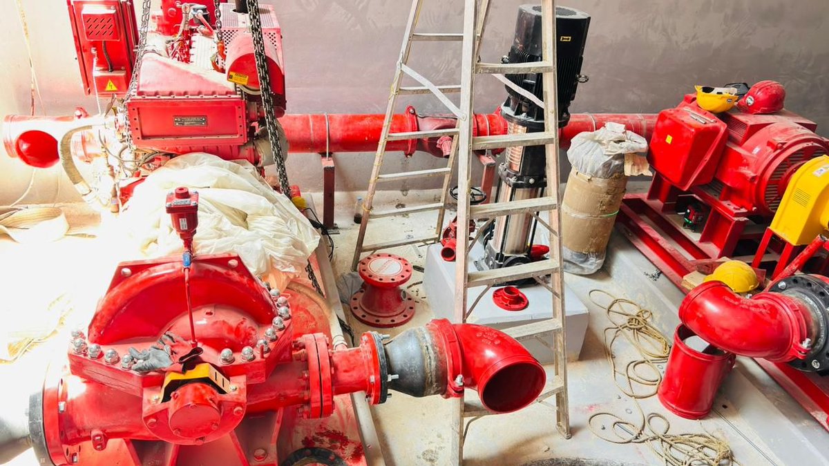 THABATCO26's tweet photo. Prima Factory Project Update, GPM 2000 12PAR Pump installation.
#thabatco #firealarm #saudiarabia #riyadh #mep #projectupdate https://t.co/iUh3QLAwEC