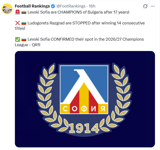 Football Rankings tweet media