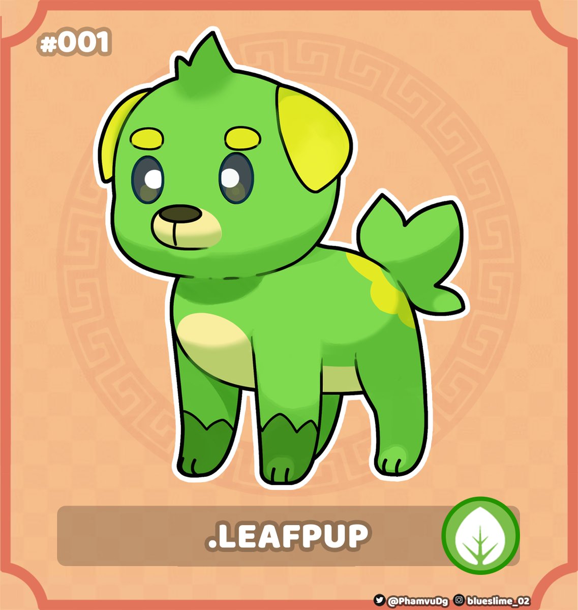 PhamvuDg's tweet image. #pokemon #fakemon #artwork
#001 Leafpup – Fakemon Chó Cỏ (VIỆT NAM)