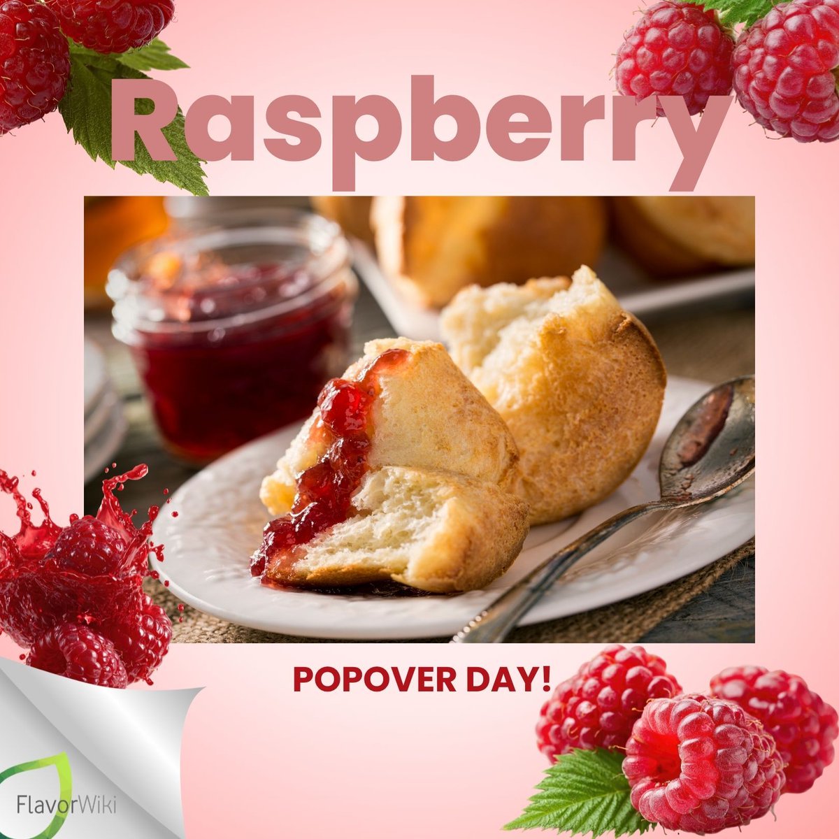 FlavorWiki's tweet image. National Raspberry Popover Day!

Crispy golden edges. Light, airy centers. Sweet bursts of berry goodness. 🤤
Happy National Raspberry Popover Day! There is no better excuse to whip up a fresh batch of these warm, puffy treats.

#RaspberryPopoverDay #BakingLove #SweetTreats
