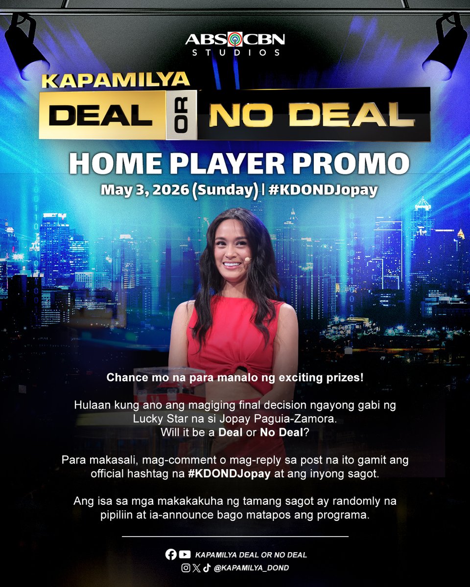 Kapamilya Deal Or No Deal tweet media
