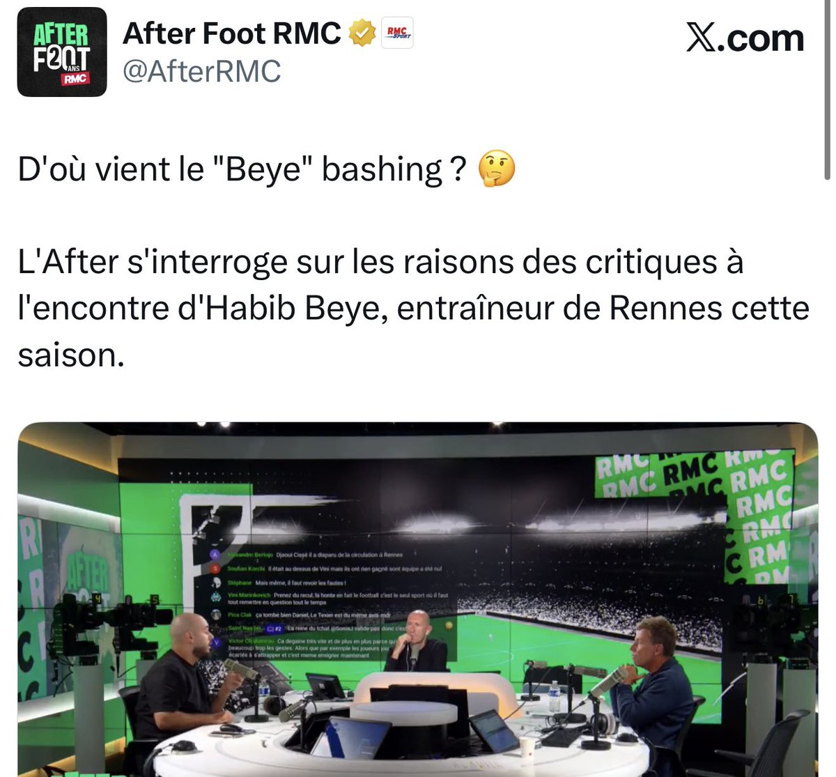 D’où vient le « Beye » bashing svp ?? 

#FCNOM
