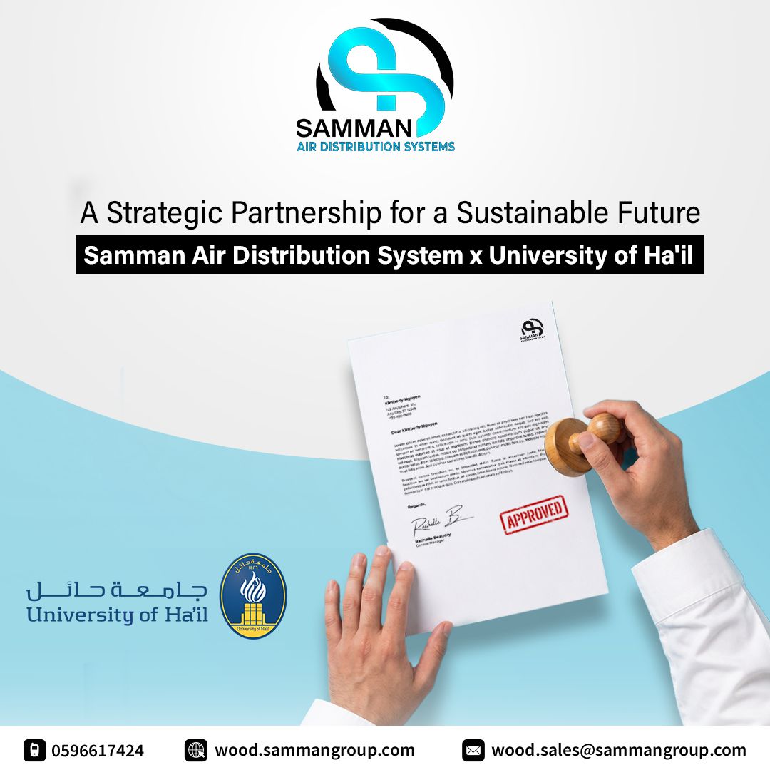 sammanduct_sa's tweet image. Proud to be an authorized supplier &amp;amp; manufacturer for the University of Ha’il.

At Samman Air Distribution, we deliver advanced HVAC solutions that enhance air quality and comfort across educational spaces.

#Partnership #UOH #HVAC #SammanAir #SaudiVision2030