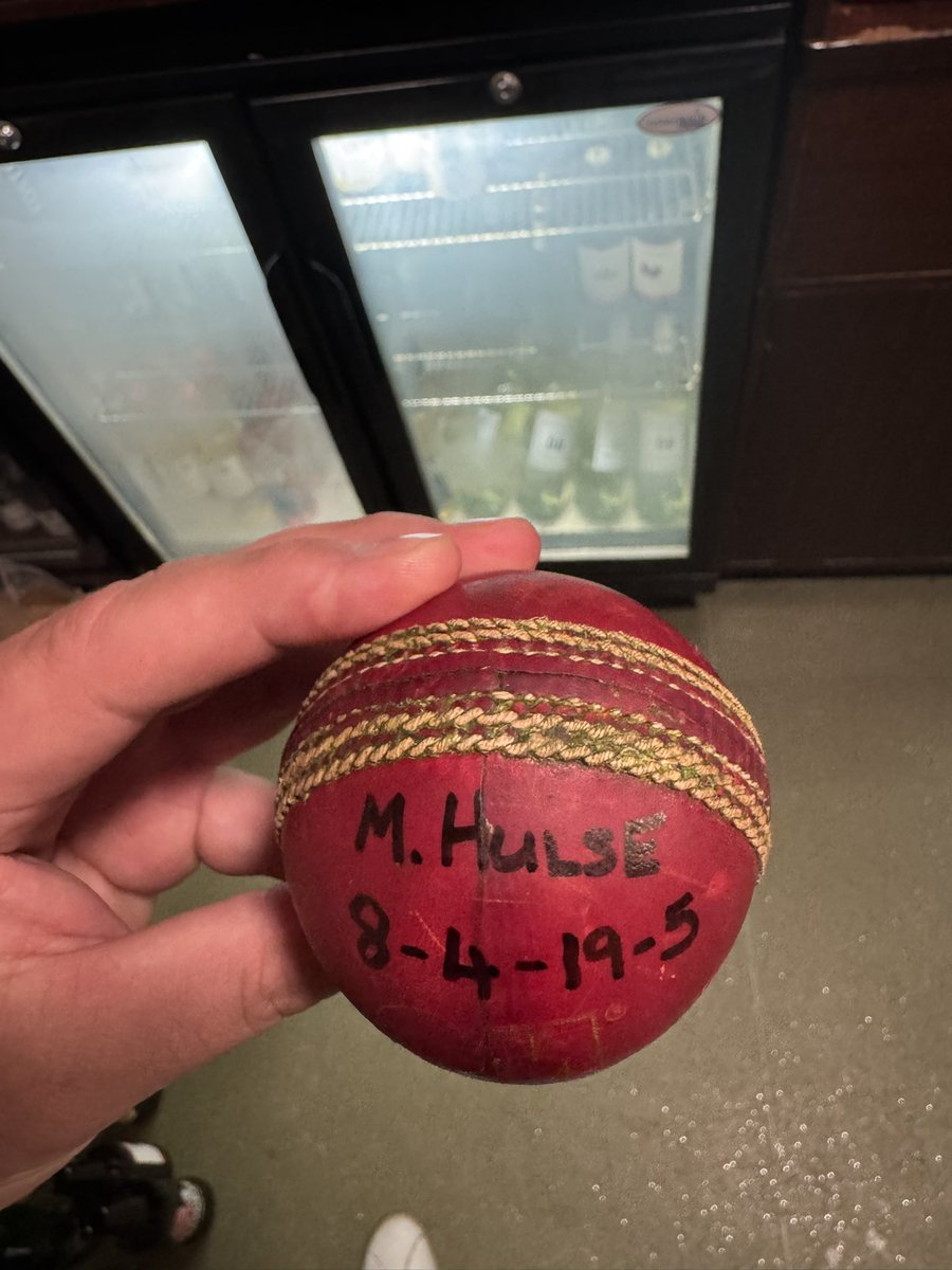 MitchellHulse10's tweet photo. My first senior Five-fer. 🏏🎉🙌🏼 https://t.co/Q4PmYmLqKD