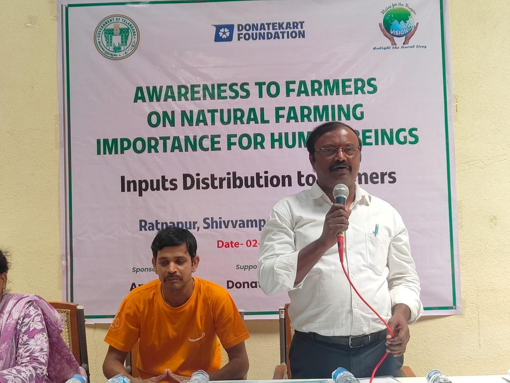 visionngon's tweet photo. Awareness on Natural farming to Farmers at Ratnapur village Shivampet Mandal Medak District Telangana. https://t.co/ViLTFXQgWE