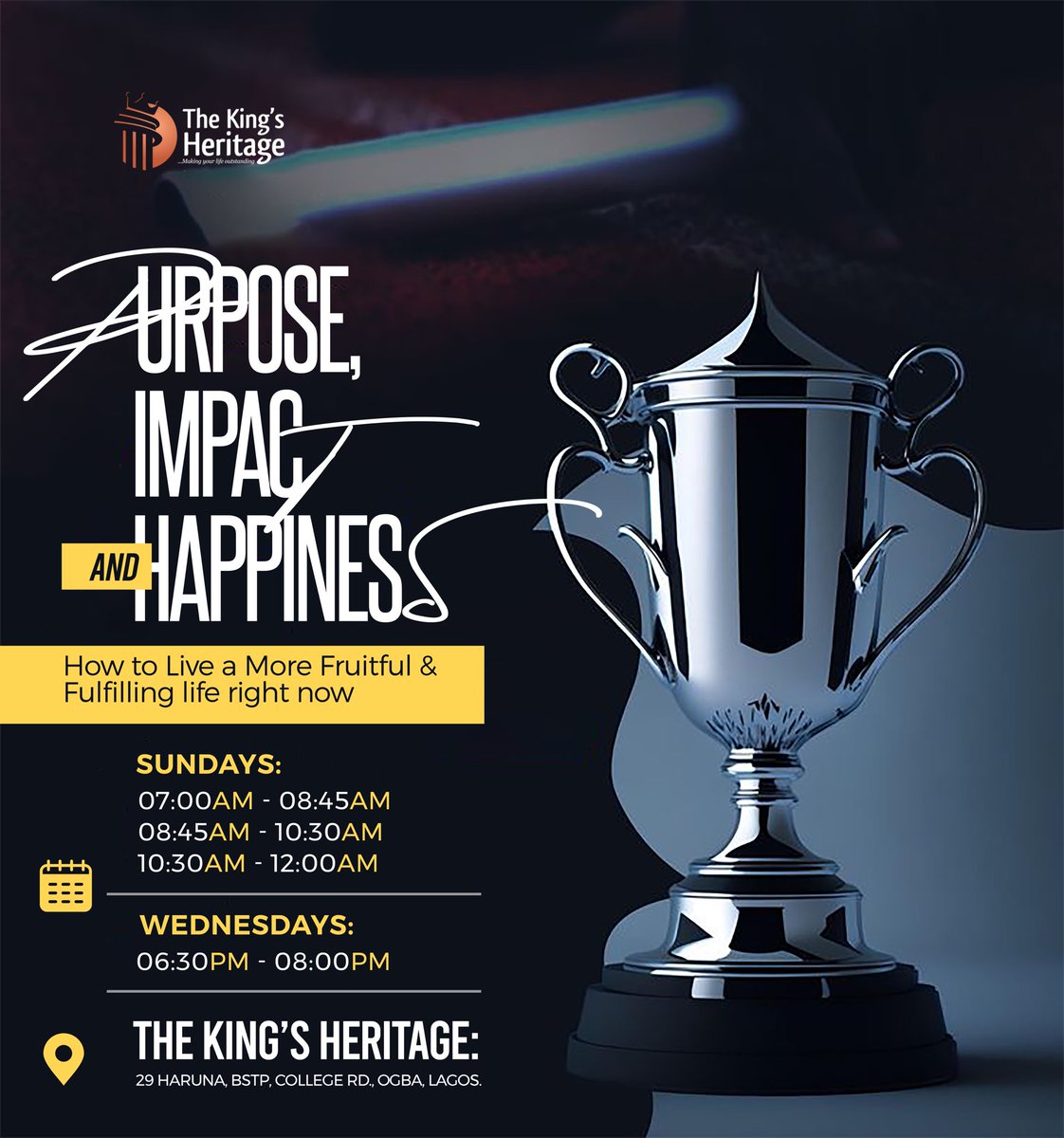 LawrenceOnochie's tweet image. You were made for more! 
More Purpose. More impact. More happiness.

New series starts this Sunday, don’t miss it! 

#RevLawrenceOnochie #Purpose #Impact #Happiness