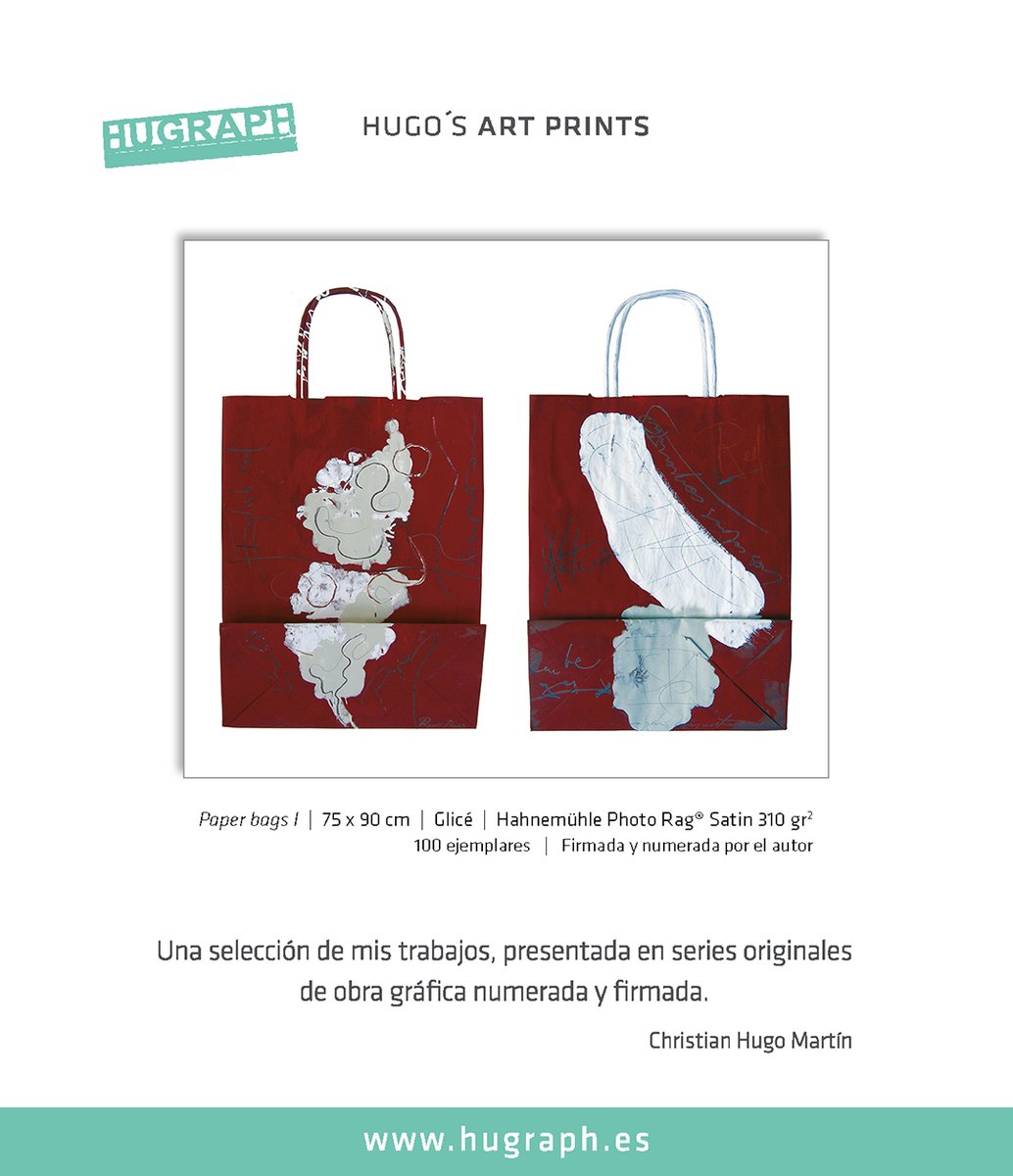 ChristianHugoM3's tweet image. hugraph.es/producto/paper…

© Christian Hugo Martín, 2026
info@hugraph.es

#wallart #InteriorDesign  #printsforsale #artprintsforsale #christianhugomartin #interiorismo #regalosespeciales #regalosunicosyoriginales #hugraph Hugraph Comunicación y Cultura #paperbags #artgallery