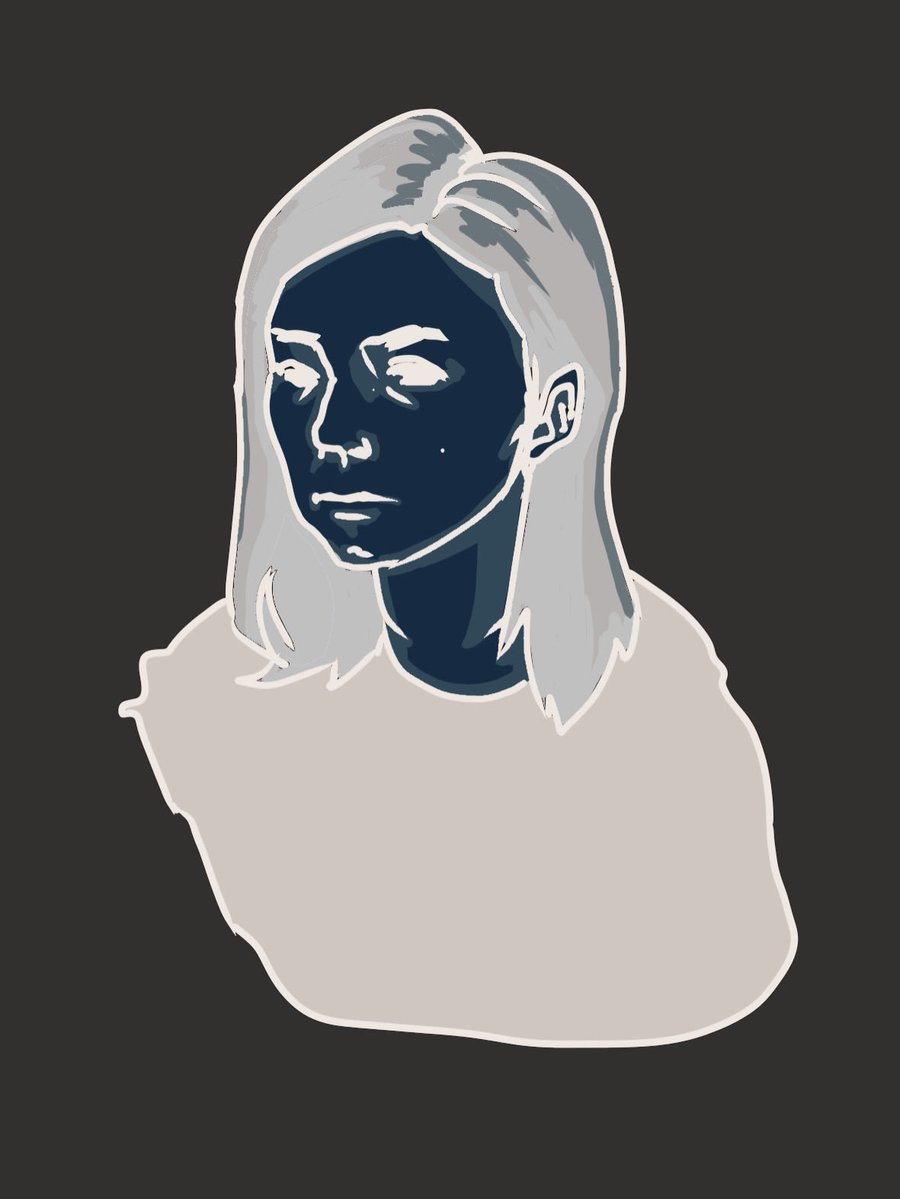 minters_store's tweet image. 久しぶりに絵を描いた
ショックを受けれる自画像
#自画像 #selfportrait