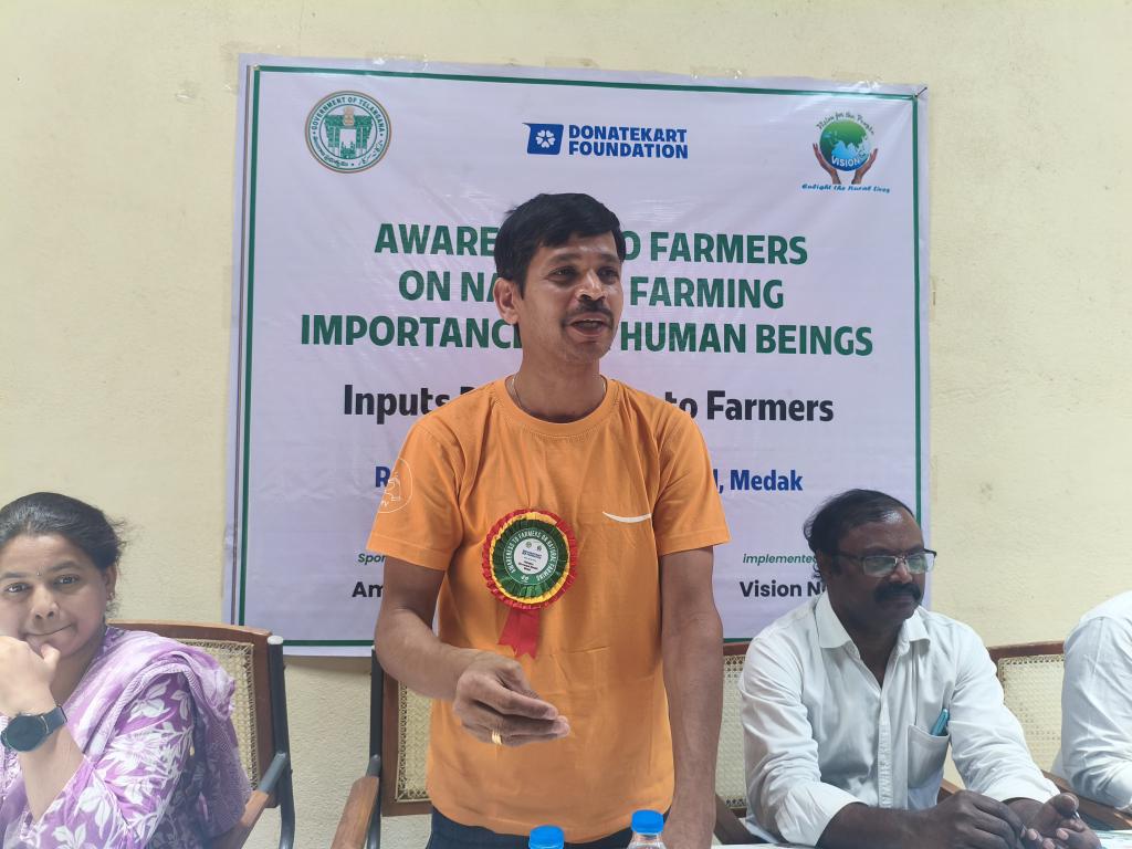 visionngon's tweet photo. Awareness on Natural farming to Farmers at Ratnapur village Shivampet Mandal Medak District Telangana. https://t.co/ViLTFXQgWE