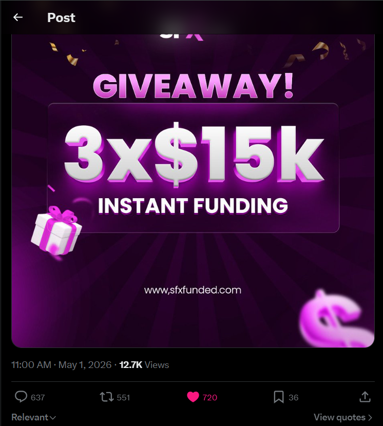 cc93255's tweet photo. @sfxfundedcom @FrancaSFX @husamsamy_sfx WIN https://t.co/aooHFZciIY