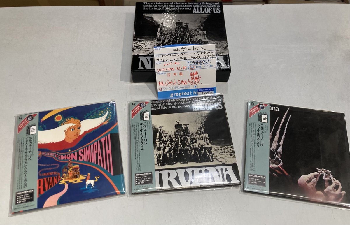 USED CD】英国サイケROCK紙ジャケ💿CD3作品セット＋特典収納BOX‼️
