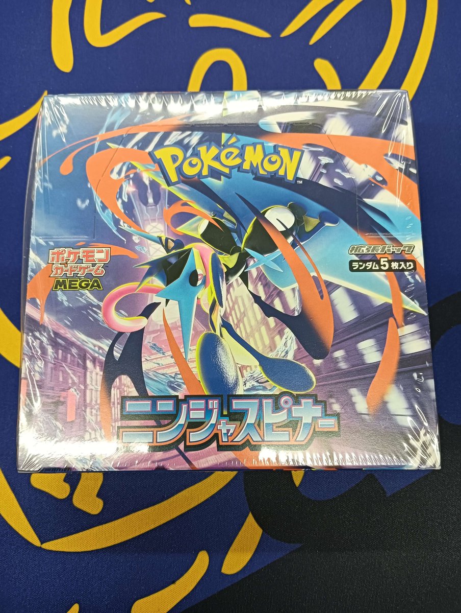ポケモンカード　未開封BOXニンジャスピナー　ゲッコウガしとめる シュリンク付未開封BOX】【注意事項必読】【新品】 ポケモンカード