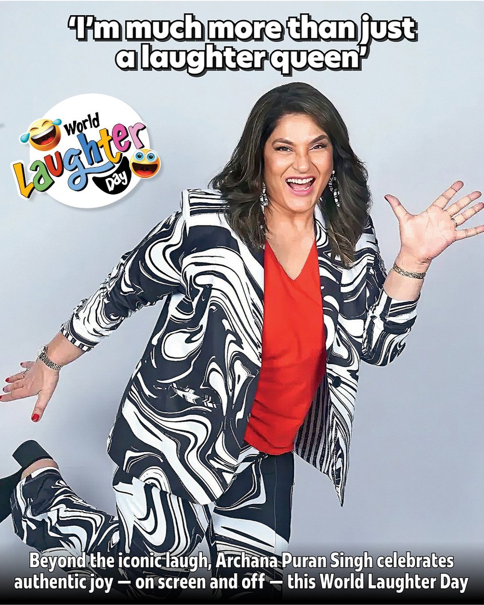 bombaytimes's tweet image. On #WorldLaughterDay, #ArchanaPuranSingh reflects on her signature laugh, saying it isn’t as rare as it’s made out to be, it’s just more visible on screen

@apshaha @ArchanaPuranFC @ArchanaPuranS #Comedy #WorldLaughterDay