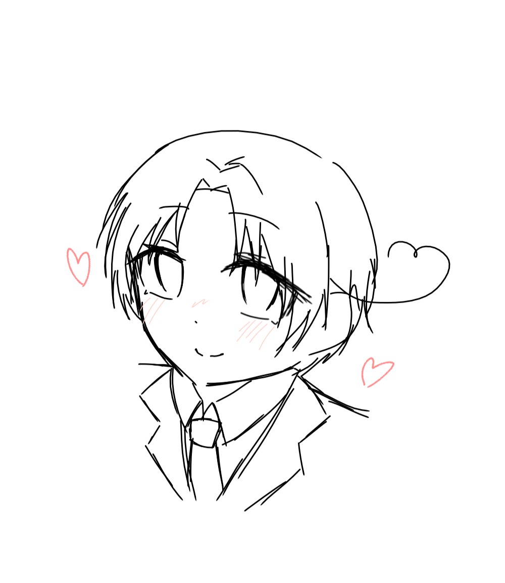 Choco_tyoko0141's tweet photo. らくがきイタちゃん https://t.co/teh33oMLsB