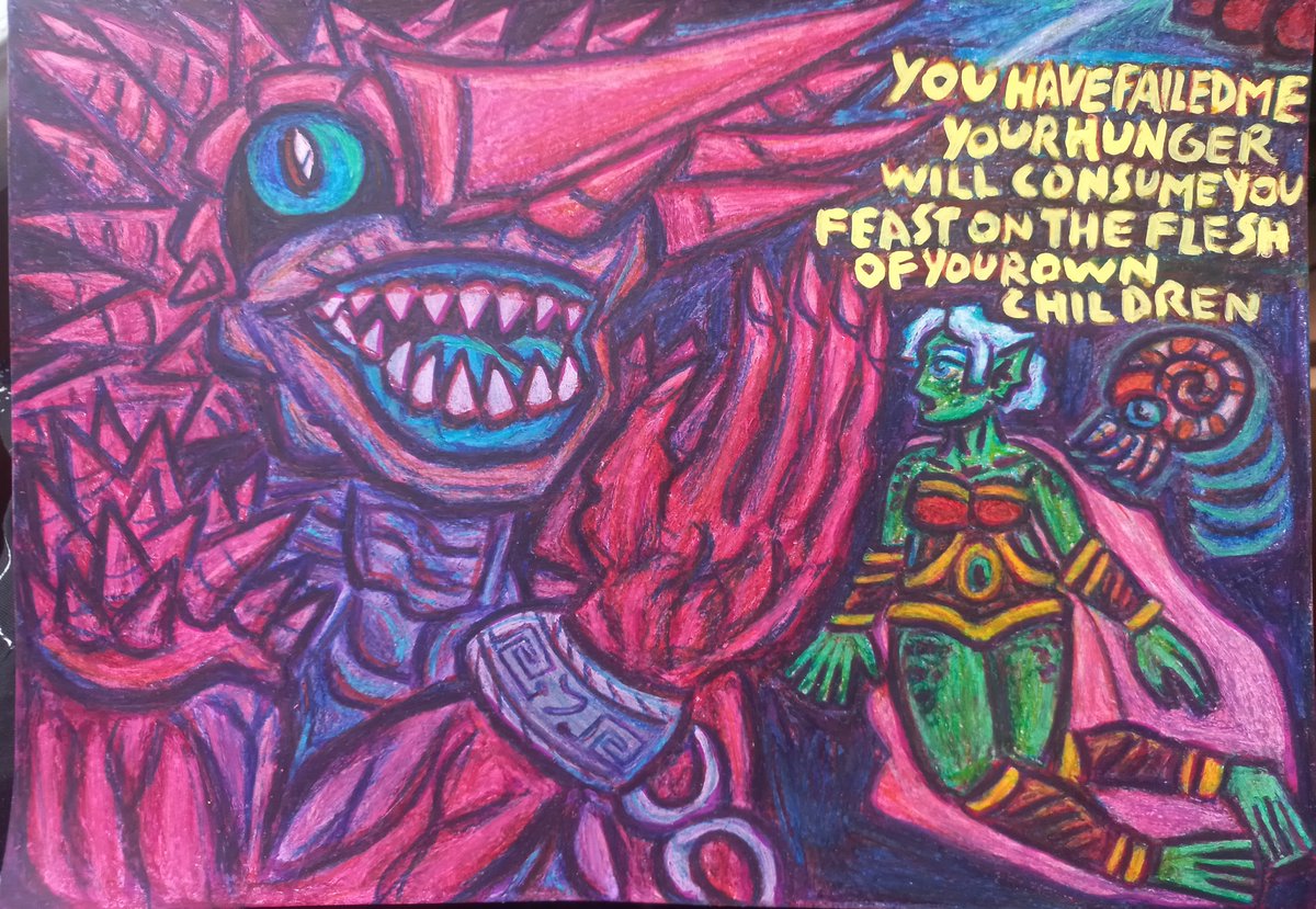 you have failed me your hunger will consume you feast on the flesh of your own children
#aquaria