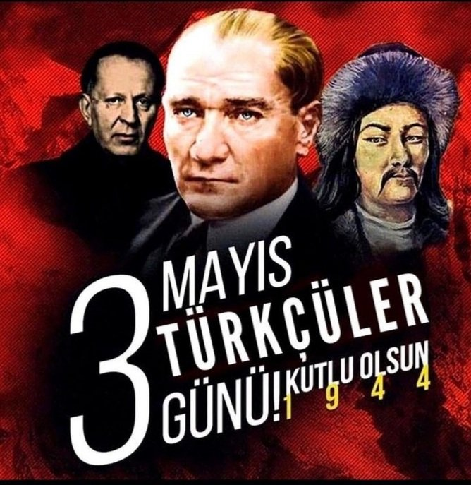 AyAtaTurk_'s tweet photo. “Türk ve Türkçülük aleyhinde bulunanları ezeceğiz!”
~ Başbuğ, Gazi Mustafa Kemal ATATÜRK  

  Biz de ATA'm gibi Türkçüyüz!  
          #3mayıs1944🐺🇹🇷
 #3MayısTürkçülerGünü'müz
               Kut'lu  Olsun 
    Yaşadıkça TÜRKçüyüz! 
“Ne Mutlu TÜRKüm Diyene!” https://t.co/ba2JmI1Hy0