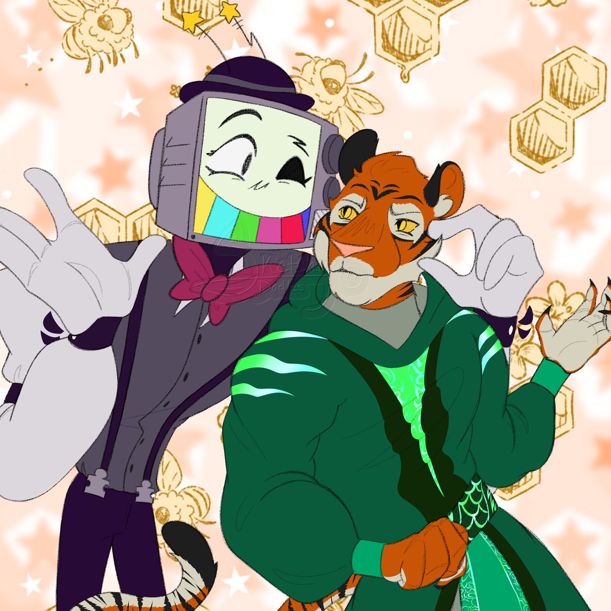 SketchyDodles's tweet photo. I got really indulgent with this one, but I just wanted my two favorite characters to meet-
#mrpuzzles #smg4 #smg4fanart #legendofavantris #morningfrost #onceuponawitchlight https://t.co/4KGQ2keGro