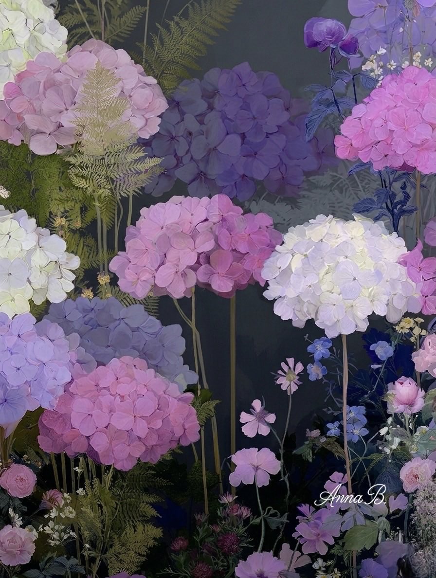 Aurora41155547's tweet image. Summer's Palette
#Art #AIArt #Nature #Flowers #Hydrangea
