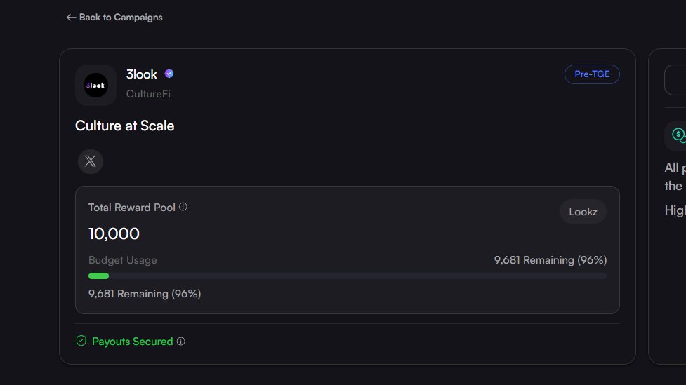 DD____'s tweet image. GMGNGB @3look_io 

3look.io/?ref=DD____&amp;amp;sr…

Join a campaign👉Post on X👉Claim every 24h

One post is content, but many creators posting together creates culture — that’s exactly what 3look enables

Culture at Scale 👉10K Løøkz Rewards Pool

9,681 Remaining (96%)

#3look
