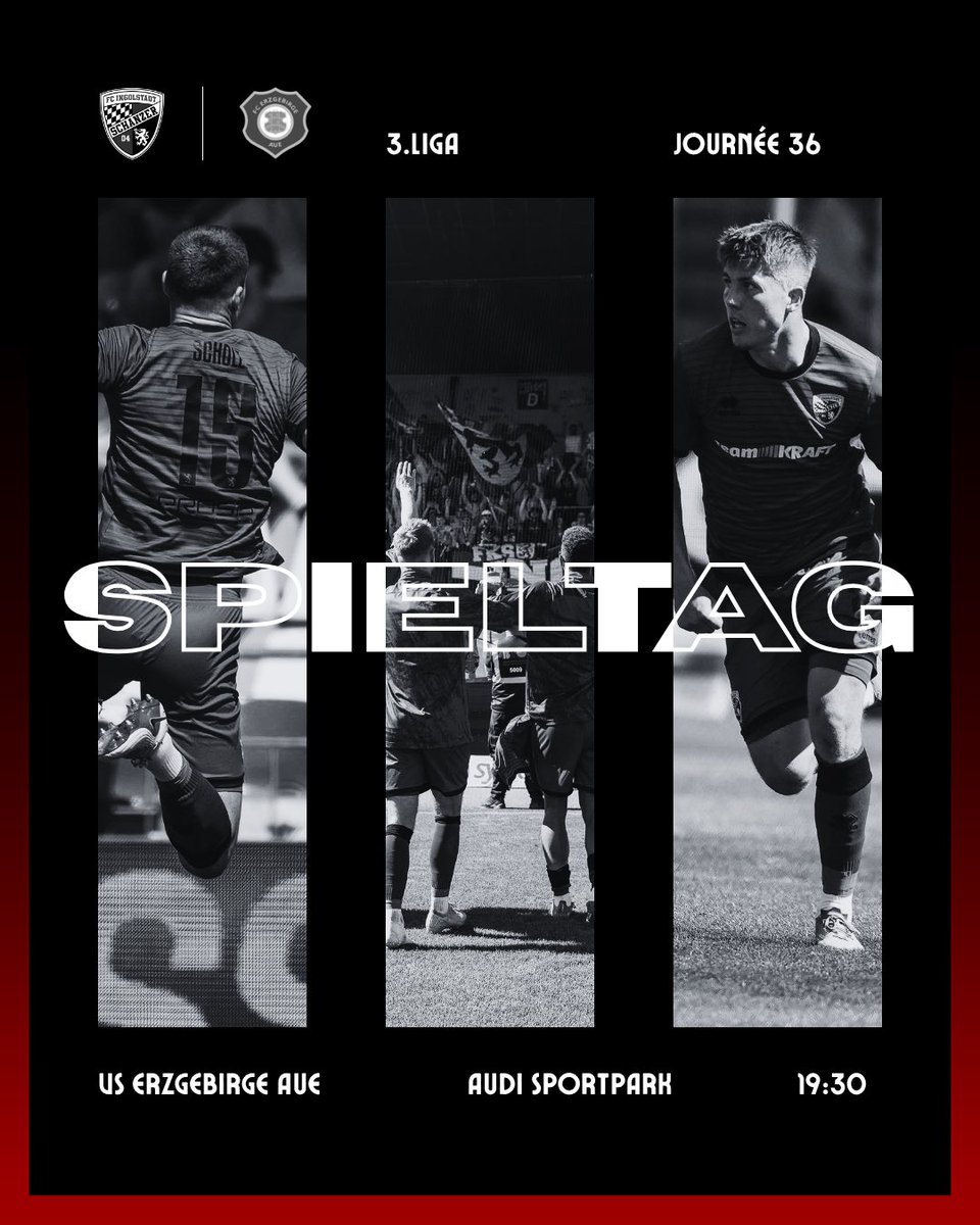 schanzerFR's tweet image. 𝗦𝗣𝗜𝗘𝗟𝗧𝗔𝗚

🆚 Erzgebirge Aue (19e)
🏟️ Audi Sportpark
⌚️ 19H30

#FCIAUE #FCI #schanzer