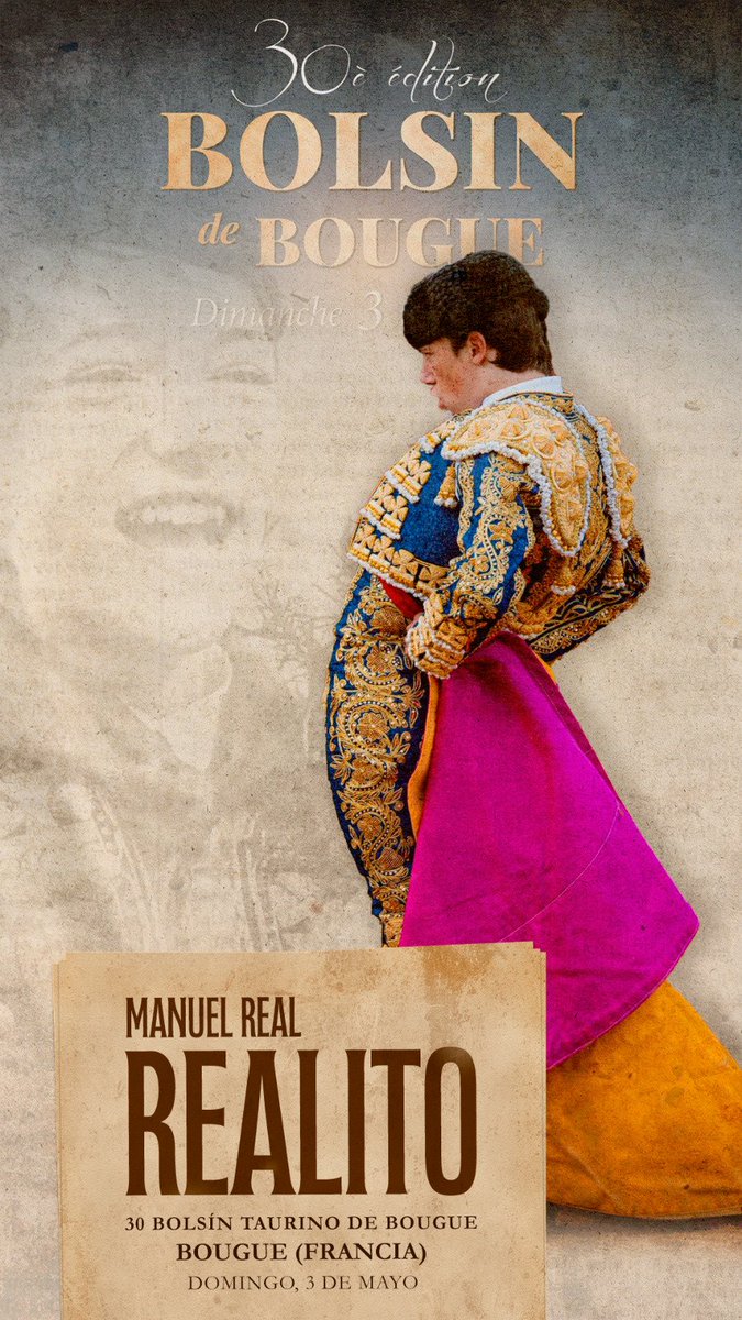 ManuelR39296's tweet photo. Manuel Real "Realito" participa en el XXX Bolsín de Bougue (Francia). El Certamen se pondrá en marcha este Domingo 3 de Mayo a las 9,30 horas. https://t.co/iYbYQIo8BK
