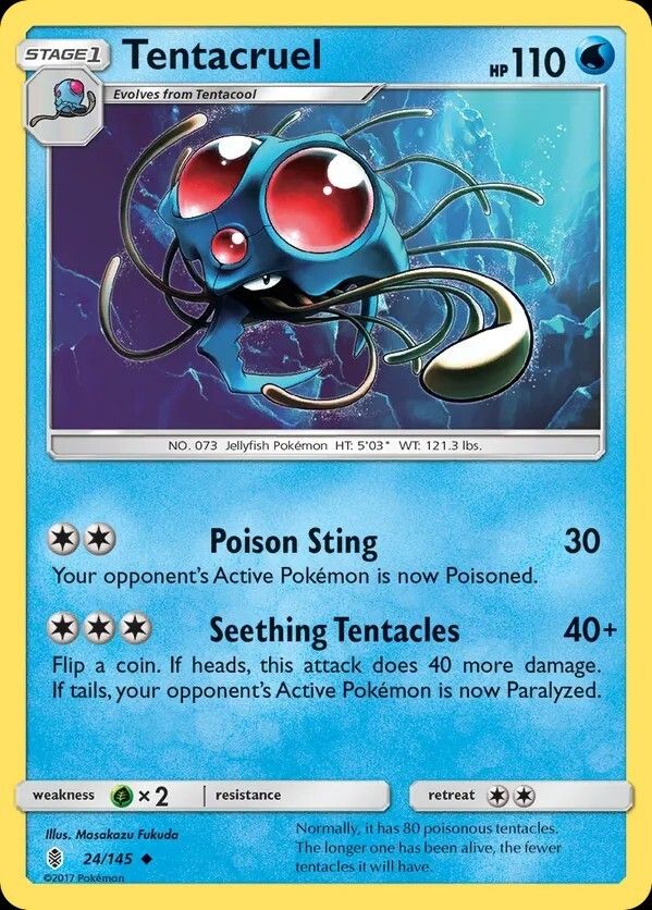 BenjinaPlays's tweet image. #BestOfDex #073 - Tentacruel 🐙

🥇 Guardians Rising #024/145 - Masakazu Fukuda
🥈 Team Up #061/181 - kodama
🥉 Primal Clash #072/160 - match

Which of these is your favorite? Or did I miss your favourite Tentacruel card? 👇

#PokemonTCG #PokemonArt #poketwt