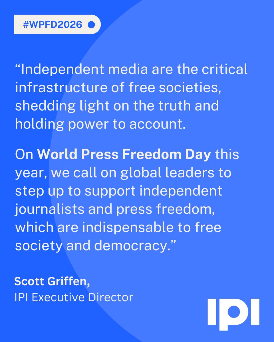 IPI - The Global Network for Independent Media tweet media