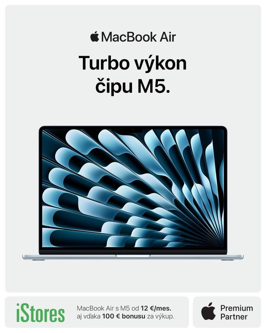iStores_SK's tweet image. Nový #MacBookAir s čipom M5 prináša bleskovú rýchlosť a pokročilé funkcie AI v nádherne prenosnom dizajne. Vďaka výdrži batérie až do 18 hodín a rýchlemu disku SSD od 512 GB môžeš pracovať, tvoriť aj hrať na každom kroku.

 #MacBookAirM5 získaš teraz už … instagr.am/p/DX3gsgRiaN6/