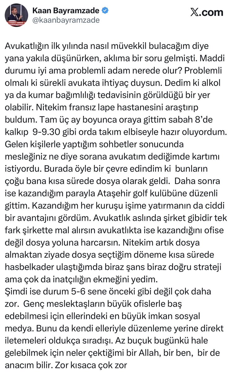 Avukatlık Reklam Yasağı Tespiti tweet media