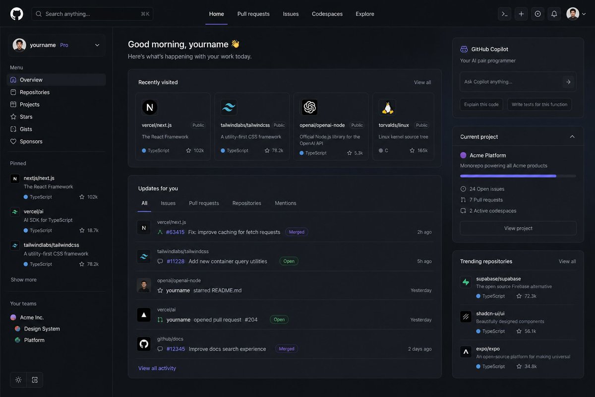 how github would look like if i designed it