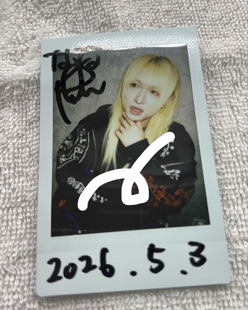 pinkponkom's tweet photo. 【お譲り】
5/3 R指定　ライカエジソン　インスト
当日チェキお譲り致します。

譲：七星さん

求：定価＋送料　交換の場合マモさん https://t.co/YPq1AfiIds