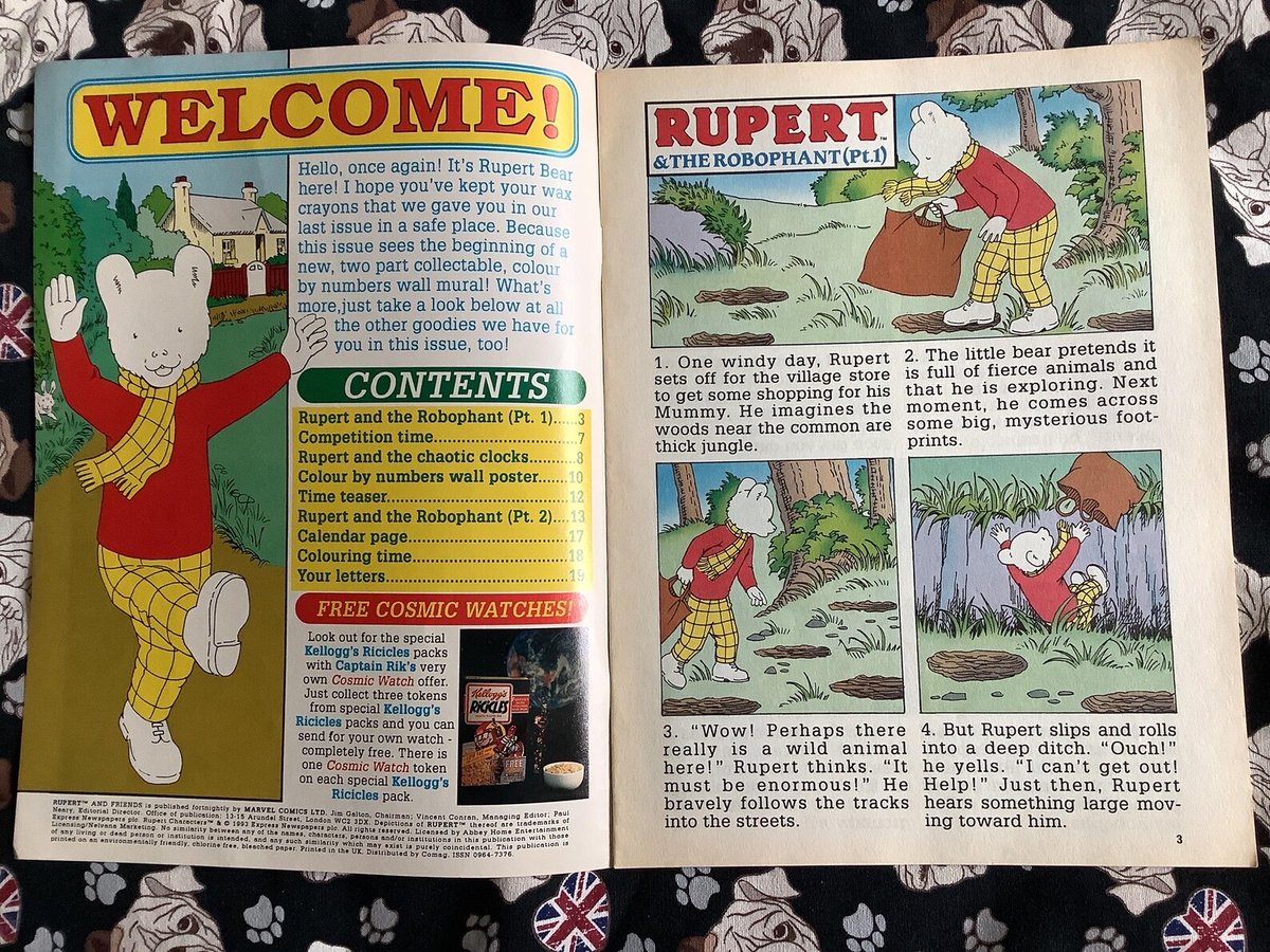 WatsonsVintage's tweet image. NEW LISTING - Rare Vintage 3rd April 1993 Rupert and Friends Comic - Issue No 37  - Comic Strip/Short Stories - Childhood Nostalgia - Some Puzzles Complete etsy.me/49rb6Yi via @Etsy #VintageComics #RupertBear #90snostalgia