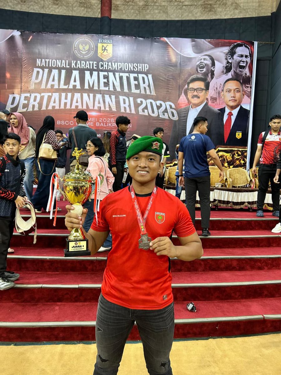 Brigif_11_BS's tweet image. Atlet Karate Brigif 11/BS, Meraih Medali Emas Dalam Kejuaraan Nasional Karate Piala Menteri Pertahanan RI

#tniad
#tetapsemangat
#bekerjaikhlas
#ewako
#TNIBersamaRakyat
