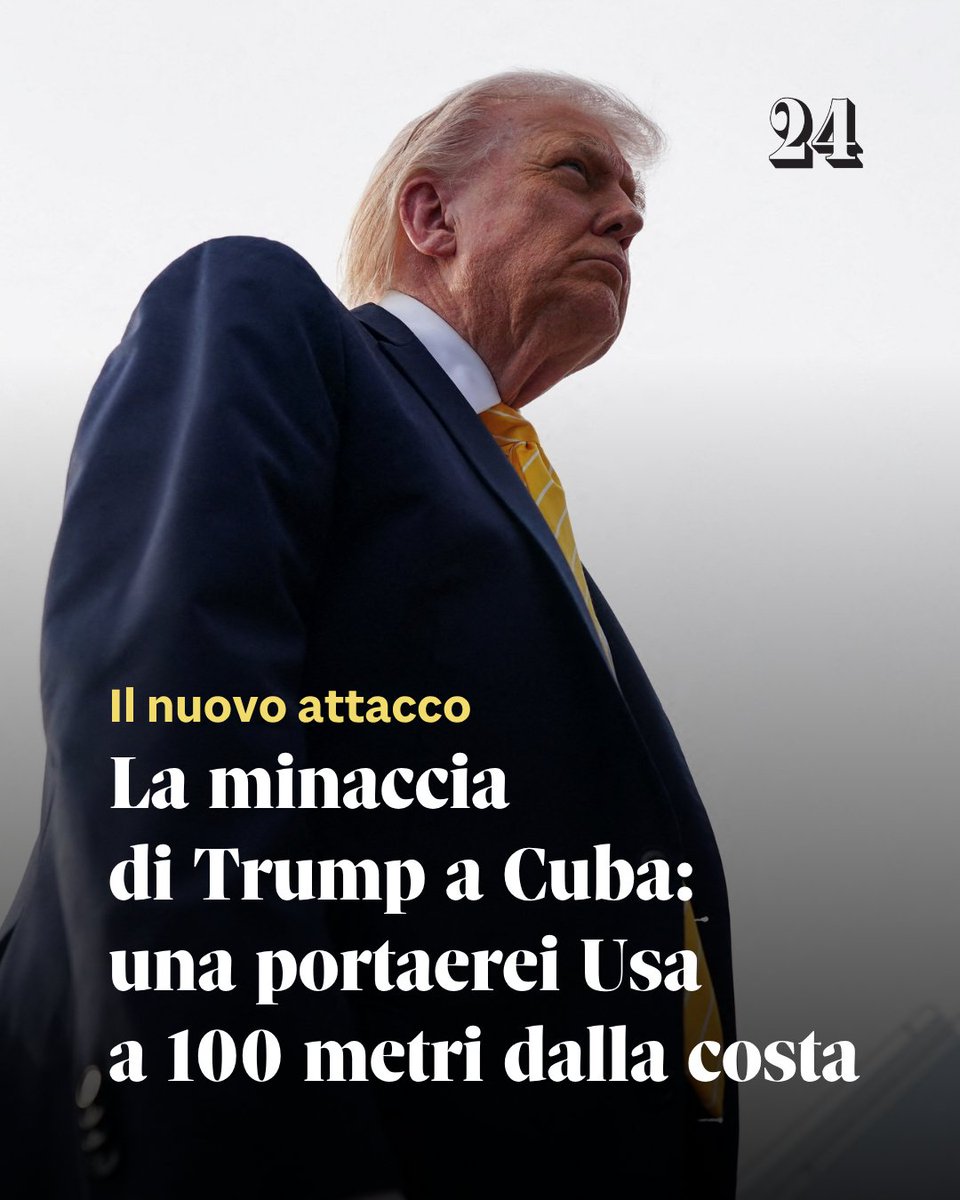 sole24ore's tweet image. 🔸 Per saperne di più: ilsole24ore.com/art/la-minacci…

#Trump #Cuba #StatiUniti